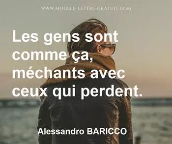 Citation de Alessandro BARICCO