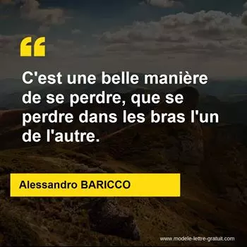Citation Alessandro BARICCO