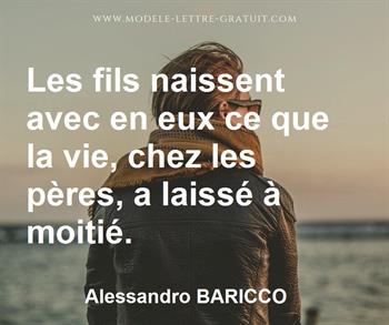 Citation de Alessandro BARICCO