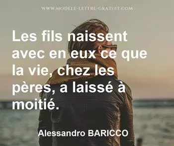 Citation de Alessandro BARICCO