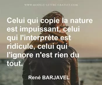 Citation de René BARJAVEL