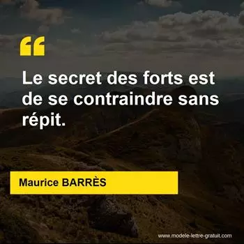 Citation Maurice BARRÈS