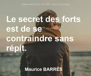 Citation de Maurice BARRÈS