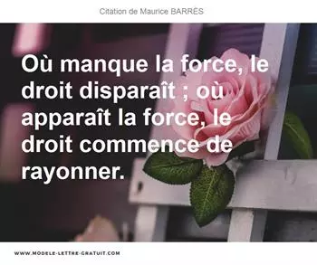 Citations Maurice BARRÈS