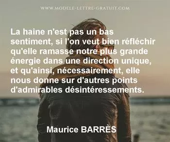 Citation de Maurice BARRÈS
