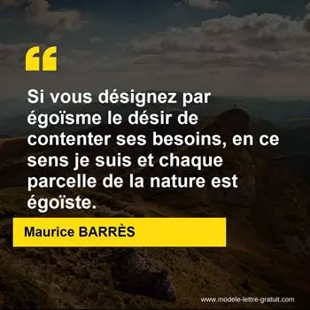 Citation Maurice BARRÈS