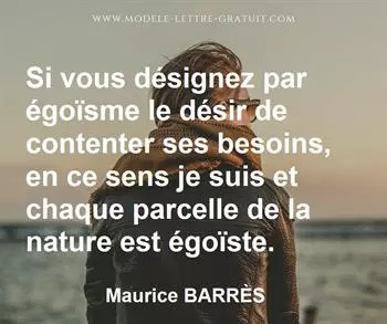 Citation de Maurice BARRÈS