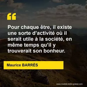 Citation Maurice BARRÈS