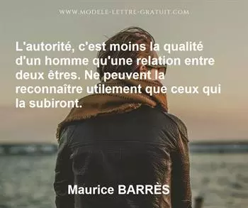 Citation de Maurice BARRÈS