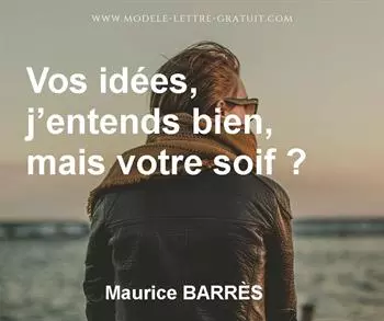 Citation de Maurice BARRÈS