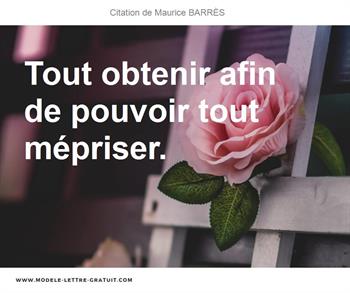 Citations Maurice BARRÈS