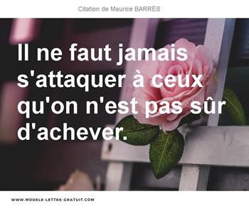 Citations Maurice BARRÈS