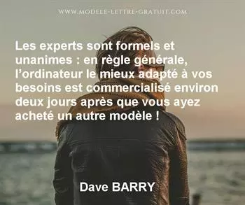 Citation de Dave BARRY