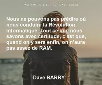 Citation de Dave BARRY