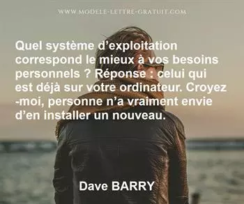 Citation de Dave BARRY