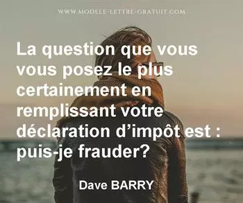 Citation de Dave BARRY