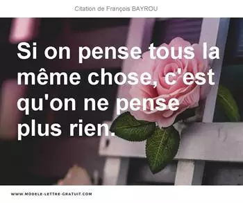 Citations François BAYROU