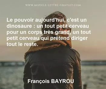 Citation de François BAYROU