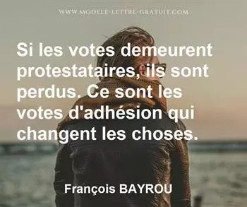Citation de François BAYROU