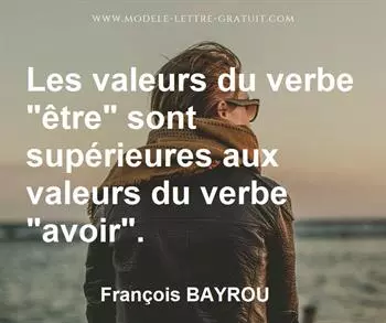 Citation de François BAYROU