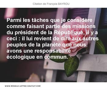 Citations François BAYROU