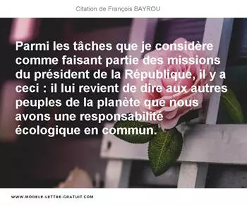 Citations François BAYROU