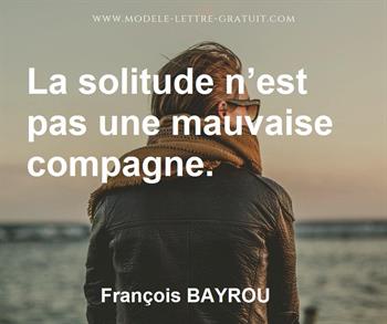 Citation de François BAYROU