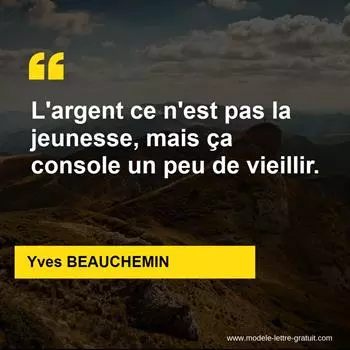 Citation Yves BEAUCHEMIN