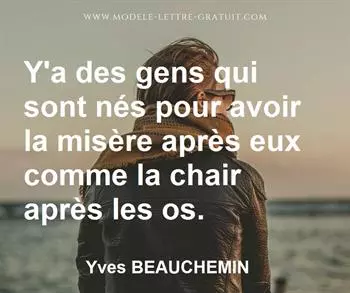 Citation de Yves BEAUCHEMIN