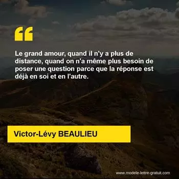Citation Victor-Lévy BEAULIEU