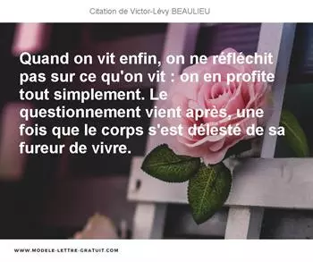 Citations Victor-Lévy BEAULIEU