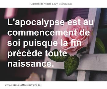 Citations Victor-Lévy BEAULIEU