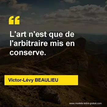 Citation Victor-Lévy BEAULIEU