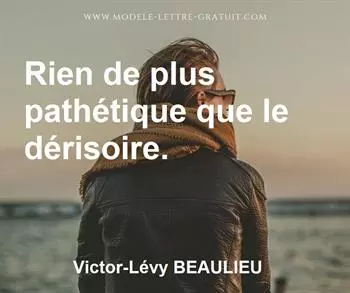 Citation de Victor-Lévy BEAULIEU