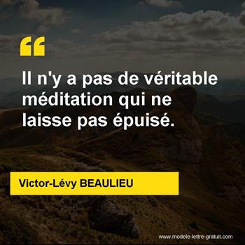 Citation de Victor-Lévy BEAULIEU