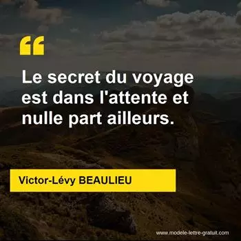 Citation Victor-Lévy BEAULIEU