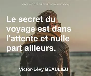 Citation de Victor-Lévy BEAULIEU