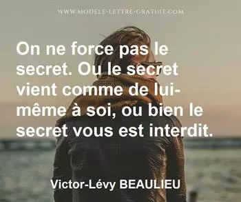 Citation de Victor-Lévy BEAULIEU