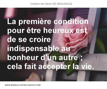 Citations Diane DE BEAUSACQ