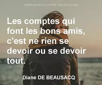 Citation de Diane DE BEAUSACQ