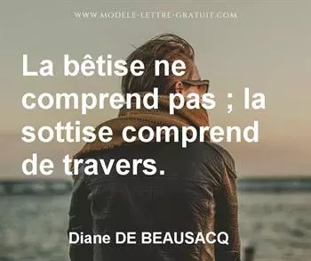 Citation de Diane DE BEAUSACQ