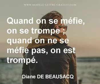 Citation de Diane DE BEAUSACQ