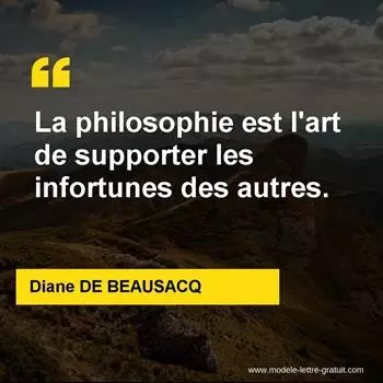 Citation Diane DE BEAUSACQ