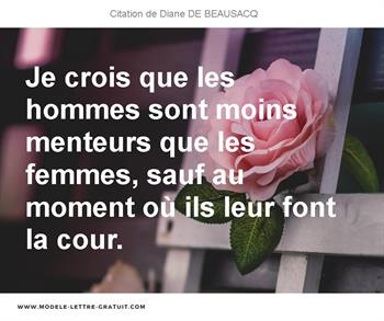 Citations Diane DE BEAUSACQ