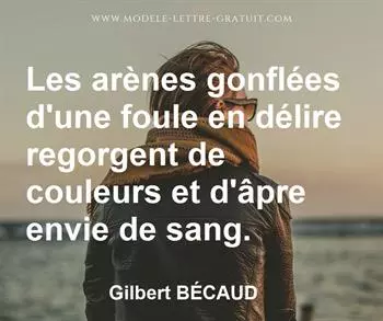 Citation de Gilbert BÉCAUD