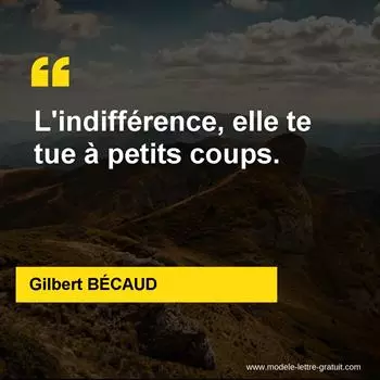 Citation Gilbert BÉCAUD