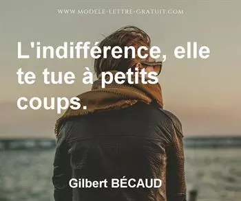 Citation de Gilbert BÉCAUD