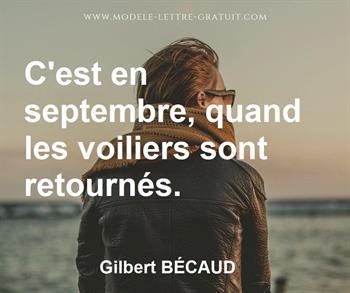 Citation de Gilbert BÉCAUD