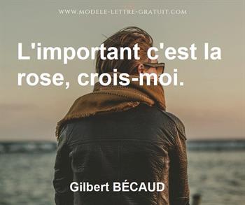 Citation de Gilbert BÉCAUD