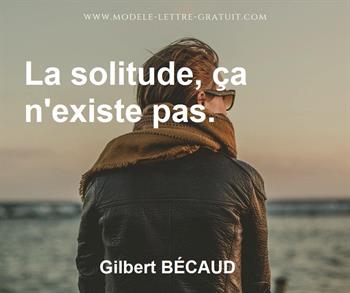 Citation de Gilbert BÉCAUD